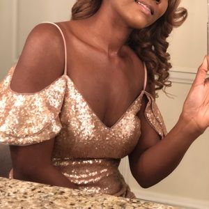 Rose Gold Sequenced dress